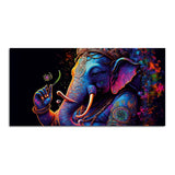 Spiritual Statue of Lord Ganesha Canvas Wall Painting - Decor Smart