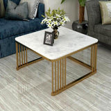 Square Tethered Metallic Table Set of 2 - Decor Smart