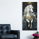 Stunning White Horse Premium Art Canvas Wall Painting - Decor Smart