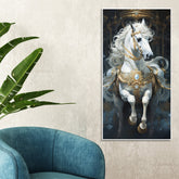 Stunning White Horse Premium Art Canvas Wall Painting - Decor Smart