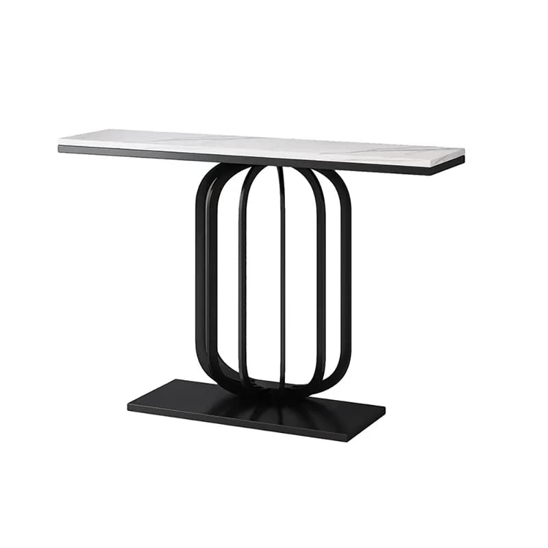 Stylish White Marble Top Console Table - Decor Smart