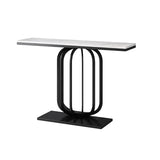 Stylish White Marble Top Console Table - Decor Smart