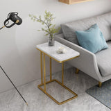 Suspended Styler Golden Metallic Side Coffee Table - Decor Smart