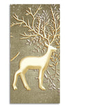 Swamp Deer in Forest Premium Canvas Wall Painting - Decor Smart