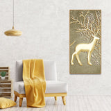 Swamp Deer in Forest Premium Canvas Wall Painting - Decor Smart
