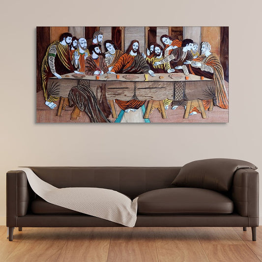 The Last Supper of Christ in Church Canvas Wall Painting - Decor Smart