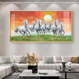 The Rising Sun Premium Acrylic Floating Wall Painting - Decor Smart