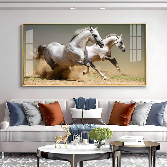 The Victory Run Premium Acrylic Floating Wall Painting - Decor Smart