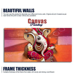 Traditional Lord Ganesh Canvas Wall Painting - Decor Smart