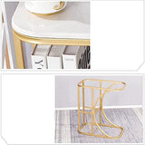 Unique Pattern Designer Side Table with Golden Finish - Decor Smart