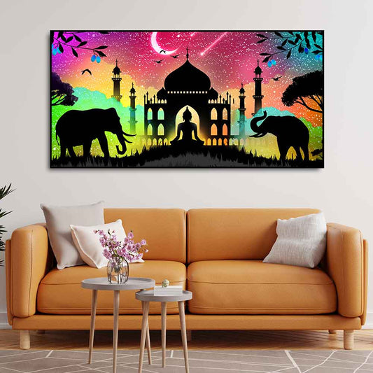 Vector Illustration Art Canvas Wall Painting - Decor Smart