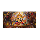 Vighnaharta Shree Ganesh Premium Canvas Wall Painting - Decor Smart
