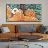Wall Painting of Gautam Buddha Death - Decor Smart