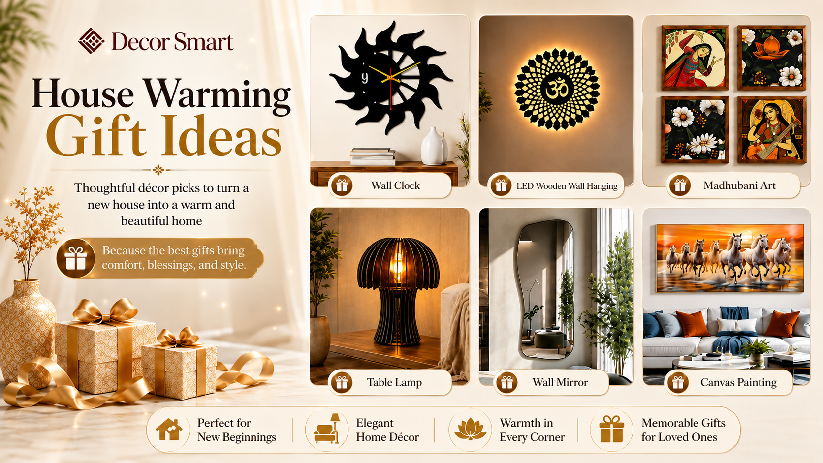 Housewarming Gift Ideas in India: Home Decor Gifts for New Homes