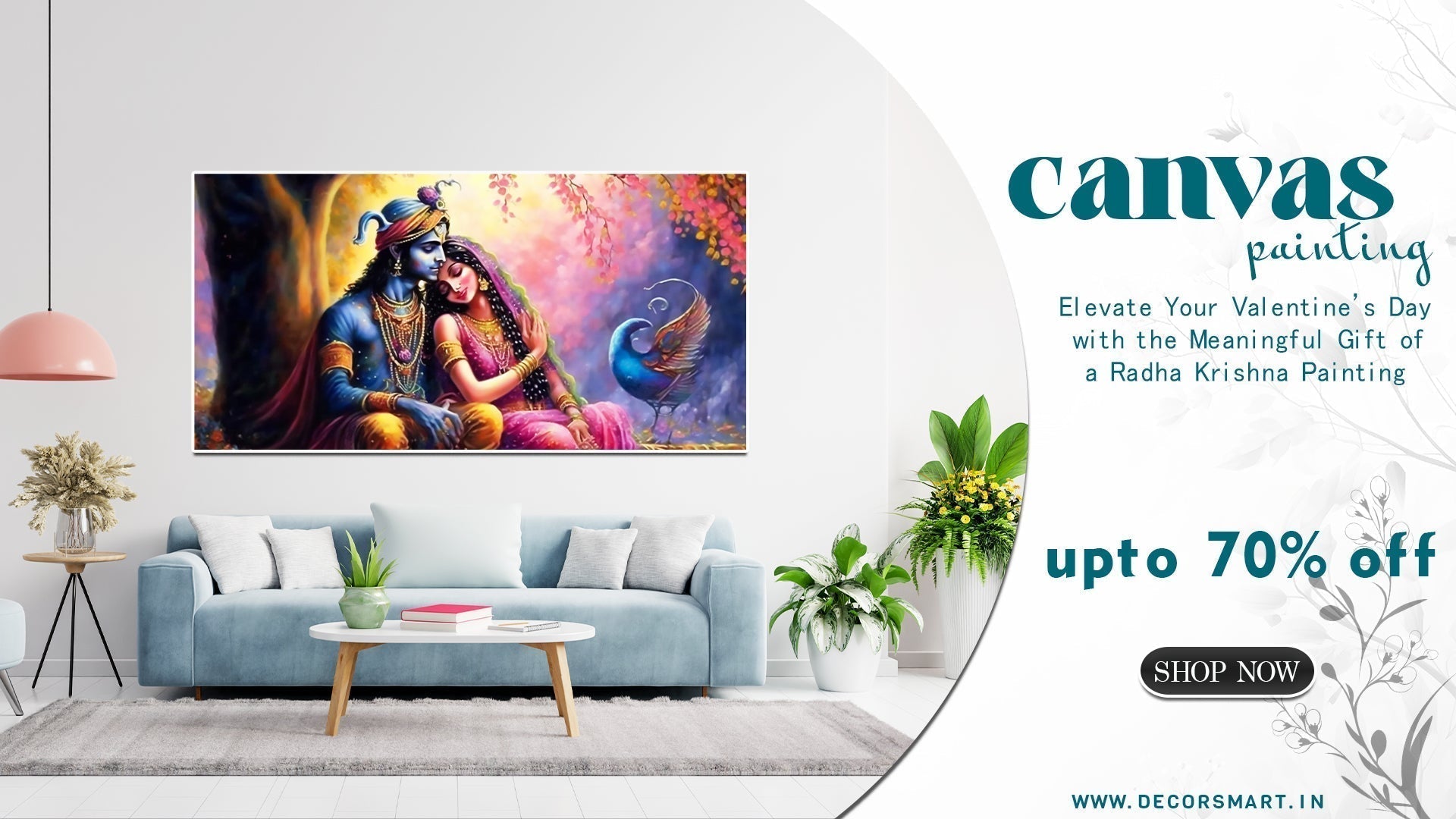 Elevate Your Valentine’s Day with the Meaningful Gift of a Radha Krishna Painting from Decorsmart