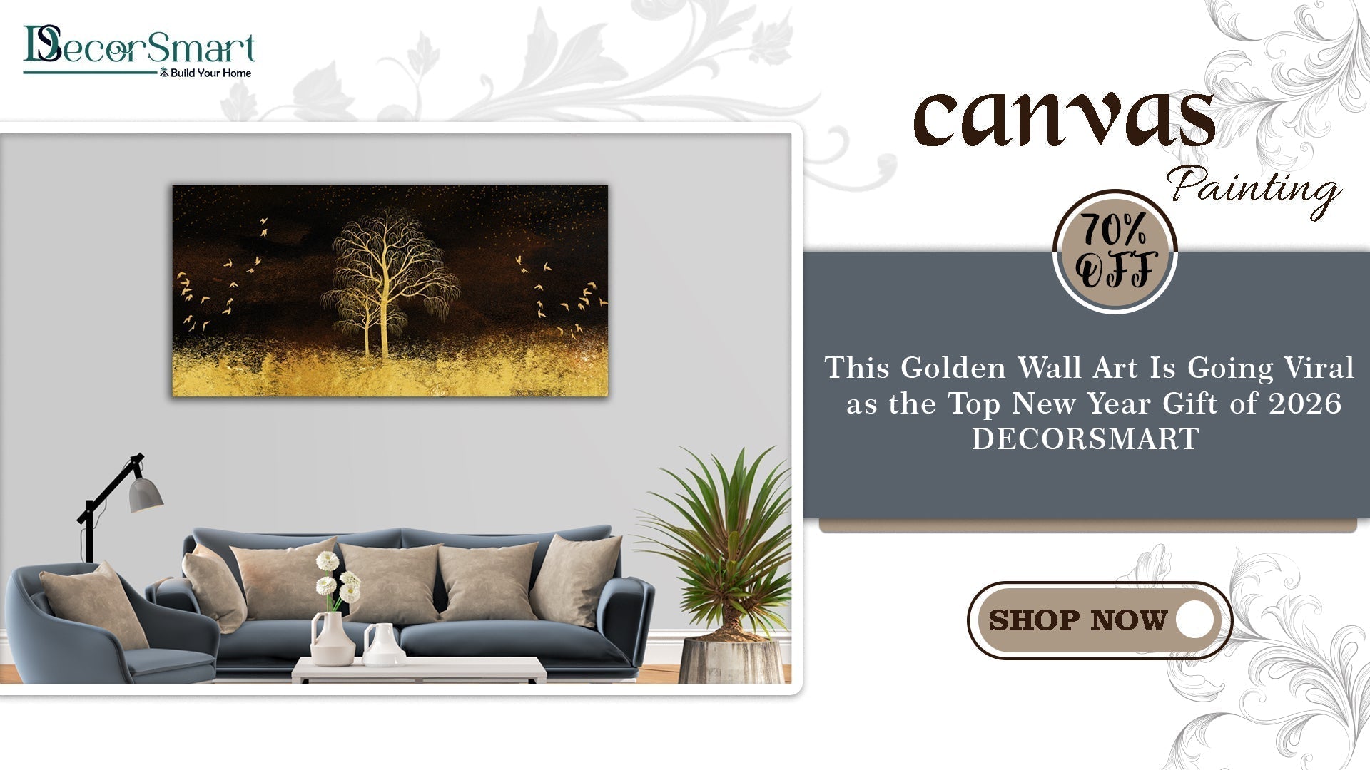This Golden Wall Art Is Going Viral as the Top New Year Gift of 2026 — From Decorsmart