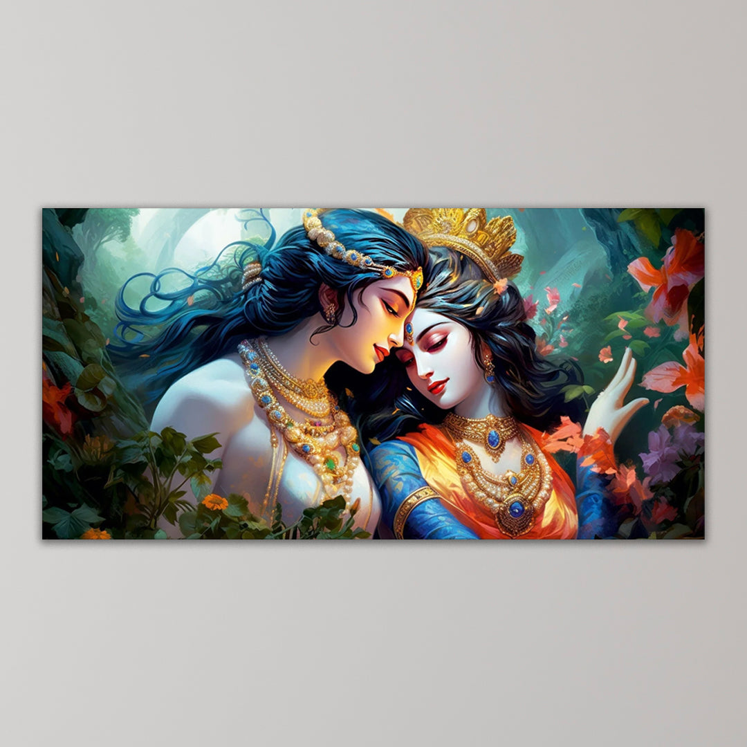Premium Radha Krishna Canvas Paintings at Low Price | Divine Wall Art ...