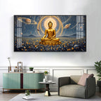 Peaceful Reflection Of Buddha Premium Acrylic Horizontal Wall Art