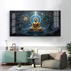 Celestial Buddha Premium Acrylic Horizontal Wall Art