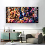 Floral Path of Love Premium Acrylic Horizontal Wall Art