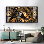 Abstract Radha Krishan Imperfect Art Premium Acrylic Horizontal Wall Art