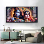 Krishna’s Flute, Radha’s Grace Premium Acrylic Horizontal Wall Art