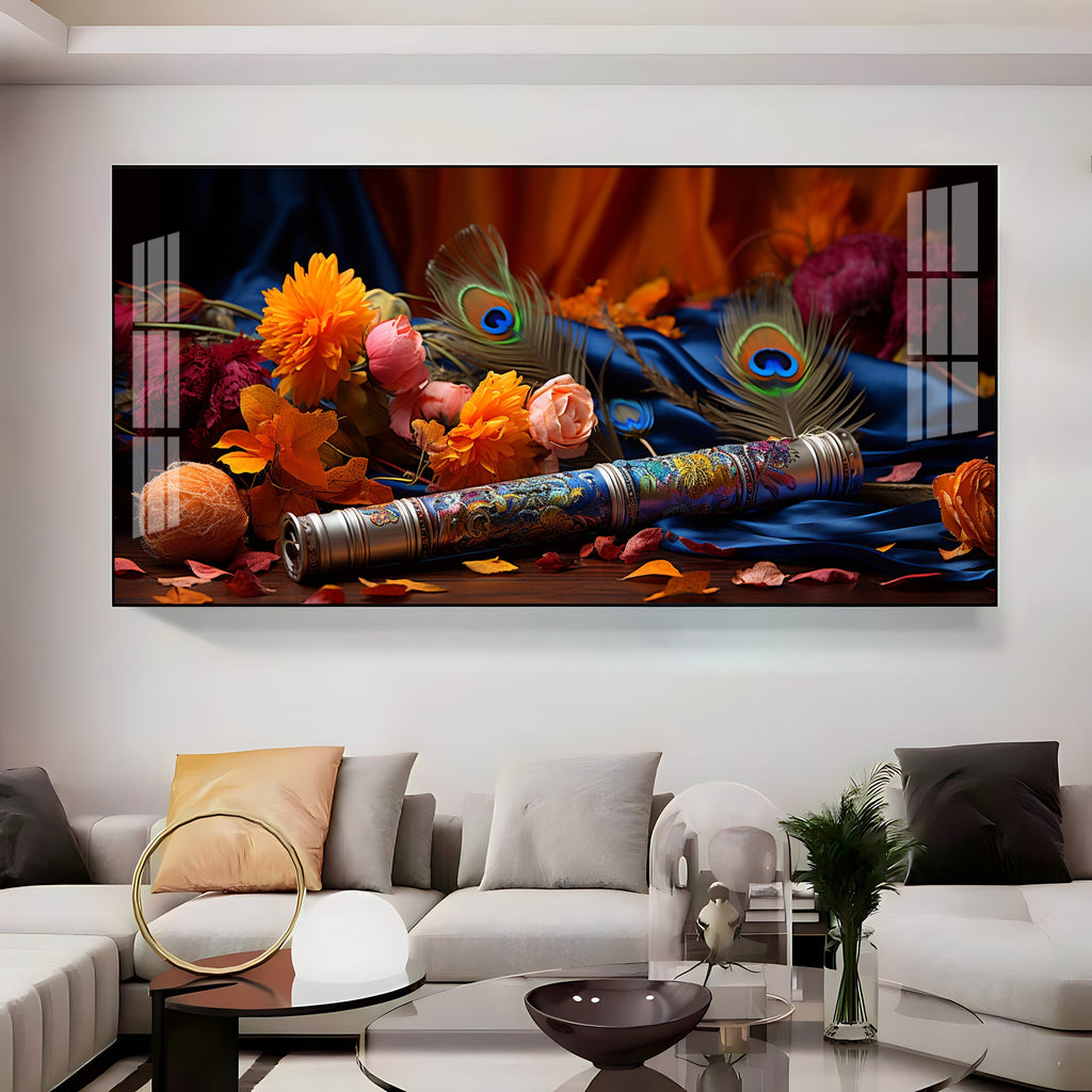 Troupe Of Bansuri Premium Acrylic Horizontal Wall Art