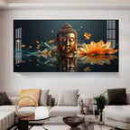 Descent Buddha Premium Acrylic Horizontal Wall Art