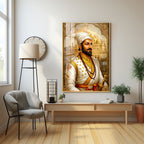Chhatrapati Shivaji Maharaj Ji Premium Acrylic Vertical Wall Art