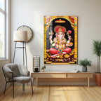 Divine Ganesh Serenity Premium Acrylic Vertical Wall Art