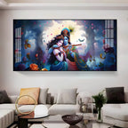 Astounding Love Of Radha Krishna Premium Acrylic Horizontal Wall Art