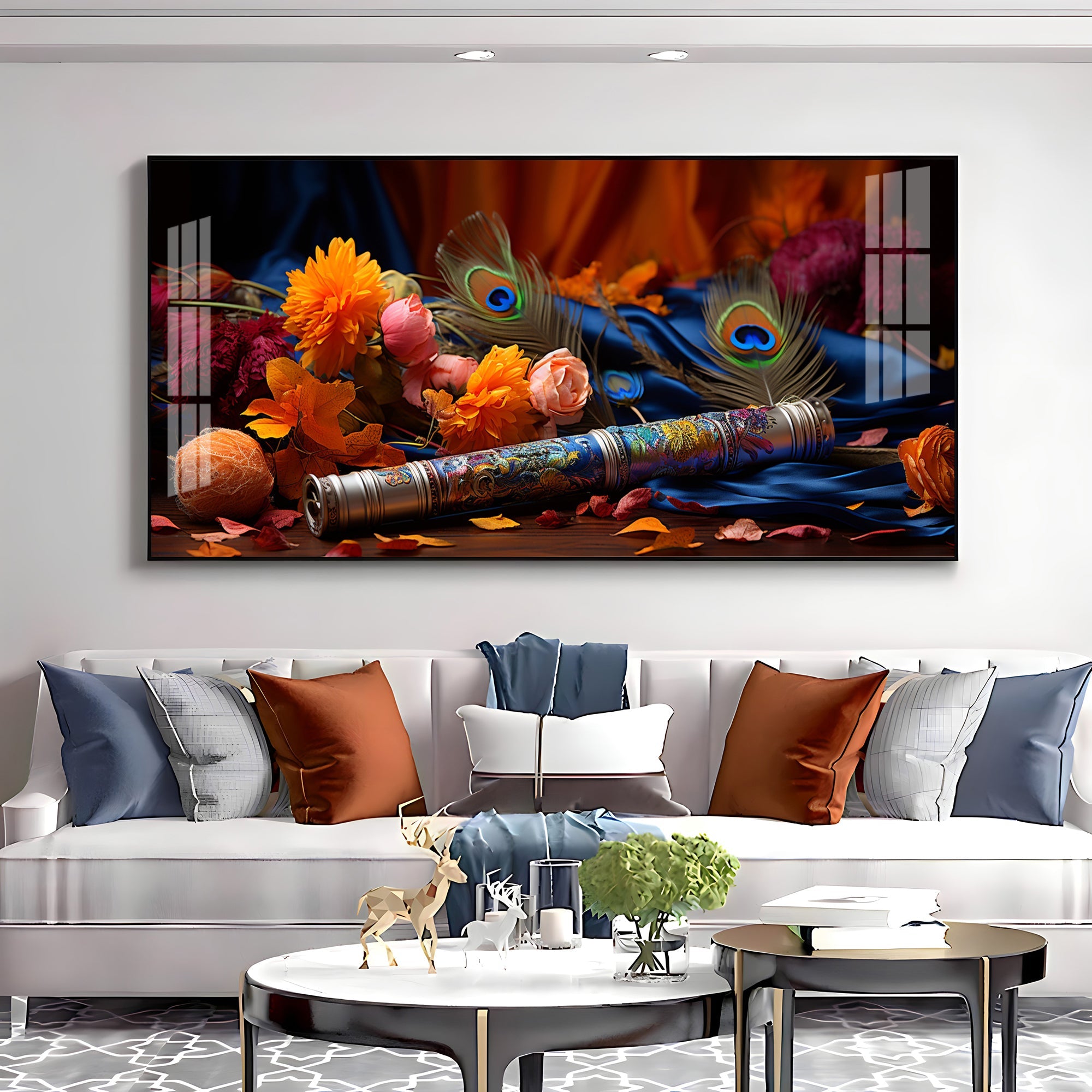 Troupe Of Bansuri Premium Acrylic Horizontal Wall Art