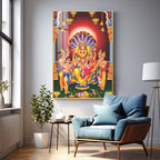 Lakshmi Narasimha Premium Acrylic Vertical Wall Art
