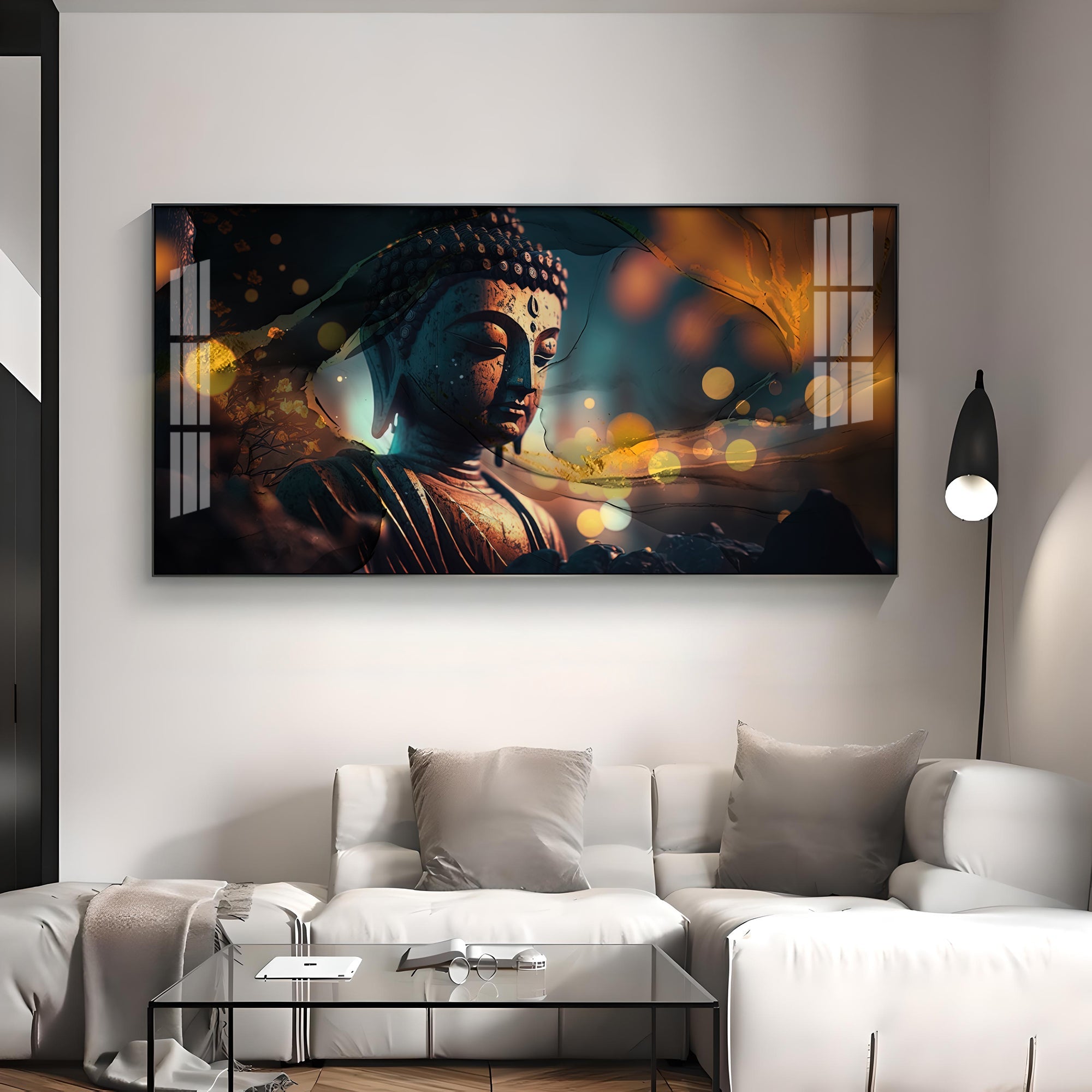 Mulling Over Buddha Premium Acrylic Horizontal Wall Art