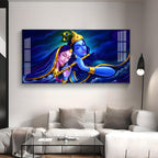 Credence Radha Krishna Love Premium Acrylic Horizontal Wall Art