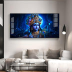 Lord Krishna Bliss Premium Acrylic Horizontal Wall Art