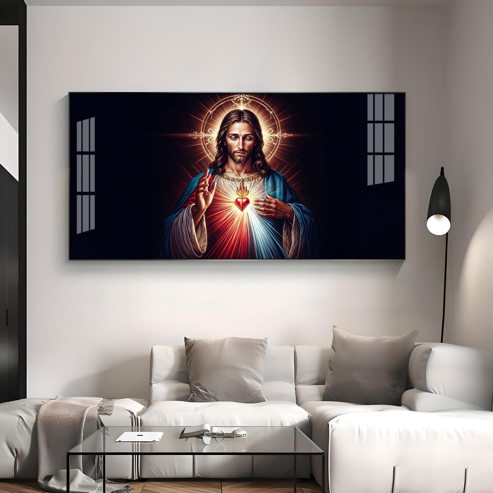 Sacred Presence Of Jesus Premium Acrylic Horizontal Wall Art