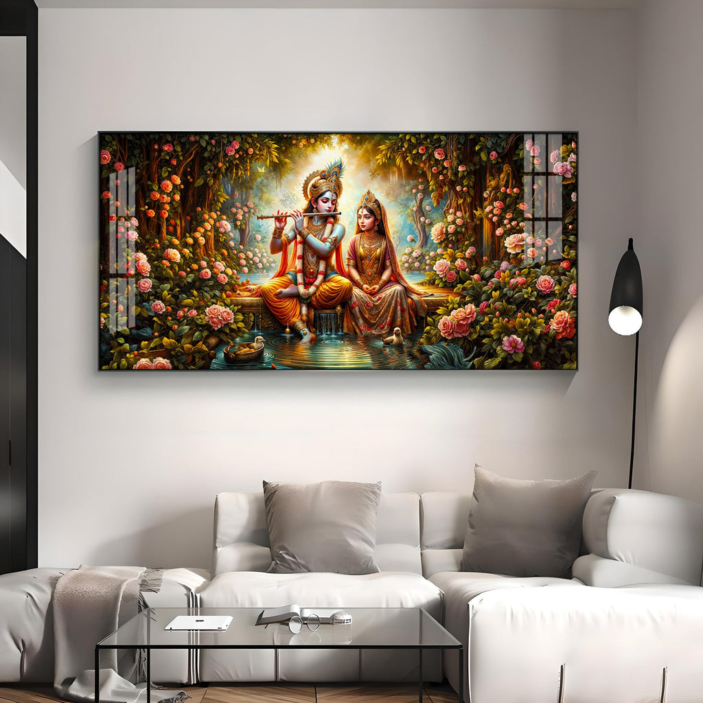 Eternal Love Portrait Premium Acrylic Horizontal Wall Art