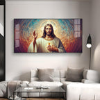 Jesus Blessings Premium Acrylic Horizontal Wall Art