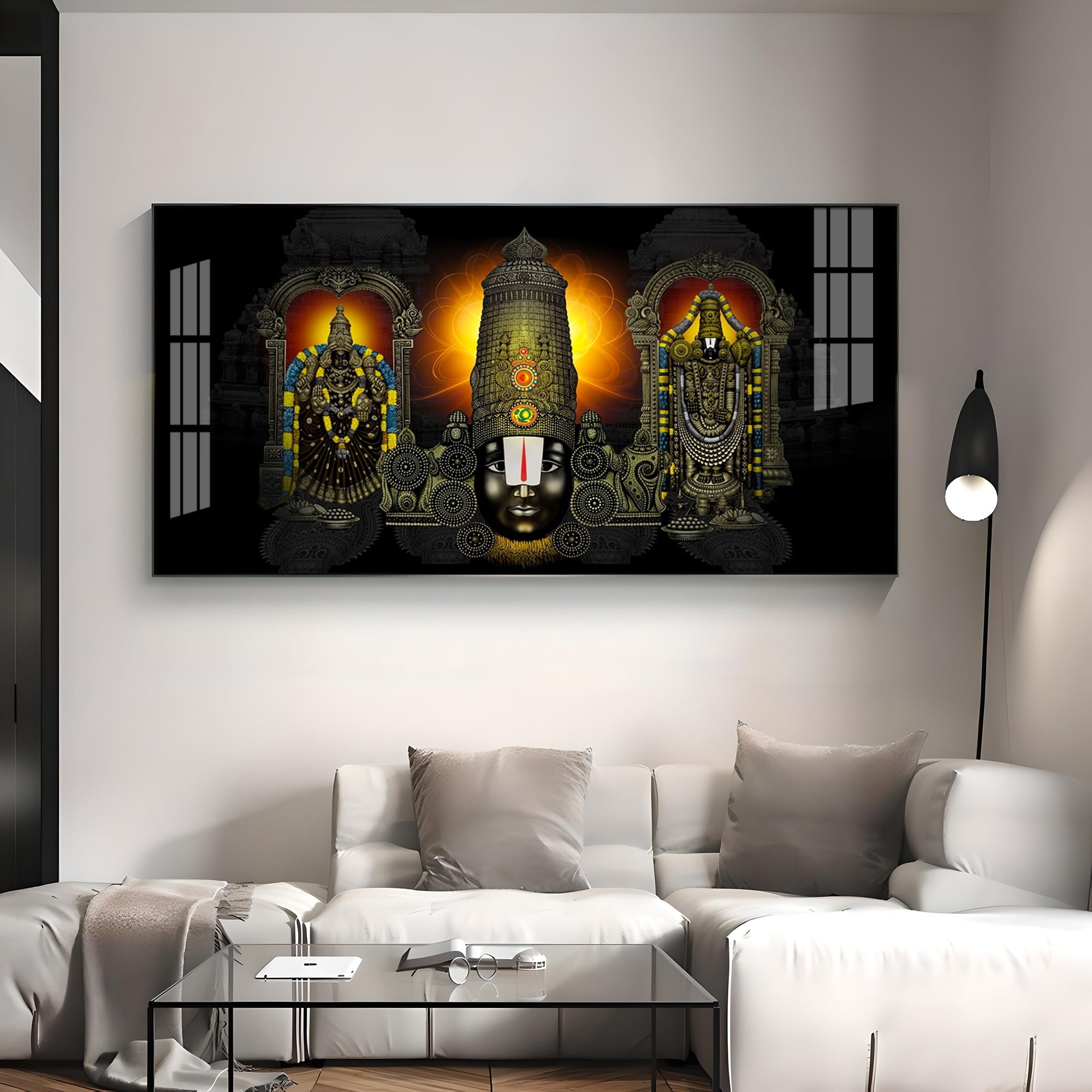 Sacred Sri Venkateswara Swamy Premium Acrylic Horizontal Wall Art