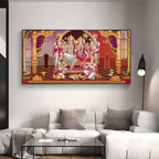 Shri Ram Darbar Premium Acrylic Horizontal Wall Art