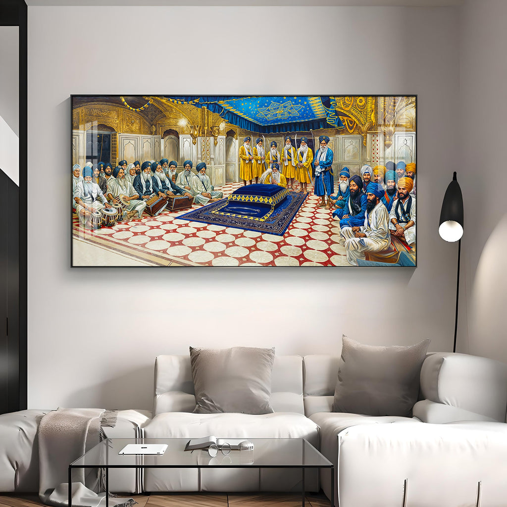 Sri Harmandir Sahib Ji Premium Acrylic Horizontal Wall Art