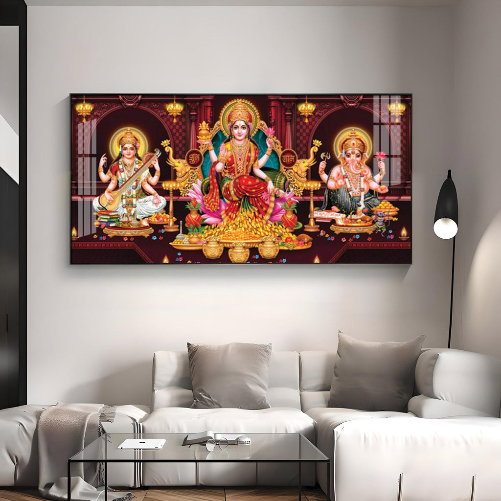 Maha Laxmi Deception Premium Acrylic Horizontal Wall Art