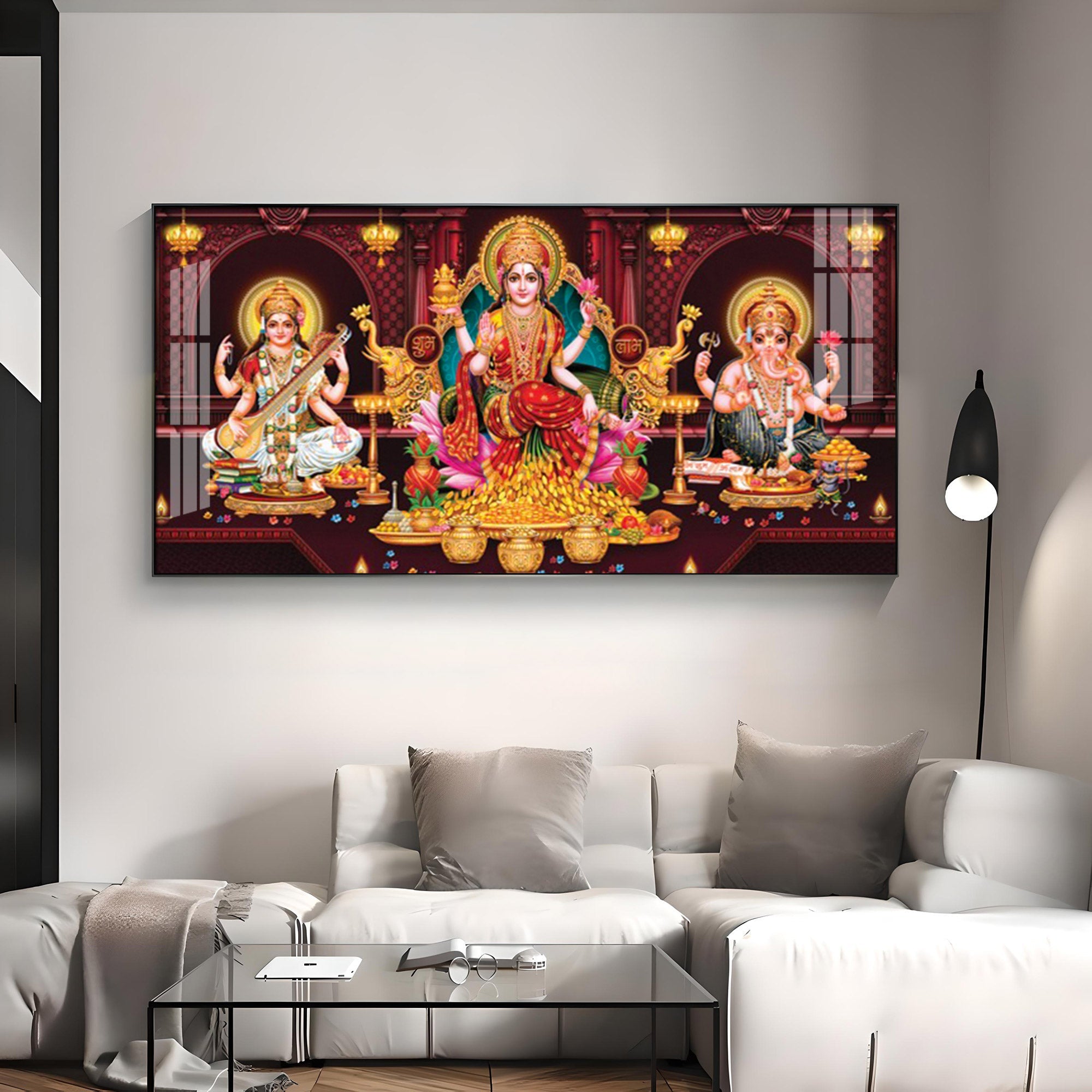 Maha Laxmi Deception Premium Acrylic Horizontal Wall Art