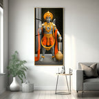 Cheeranjivi Hanuman Premium Acrylic Vertical Wall Art