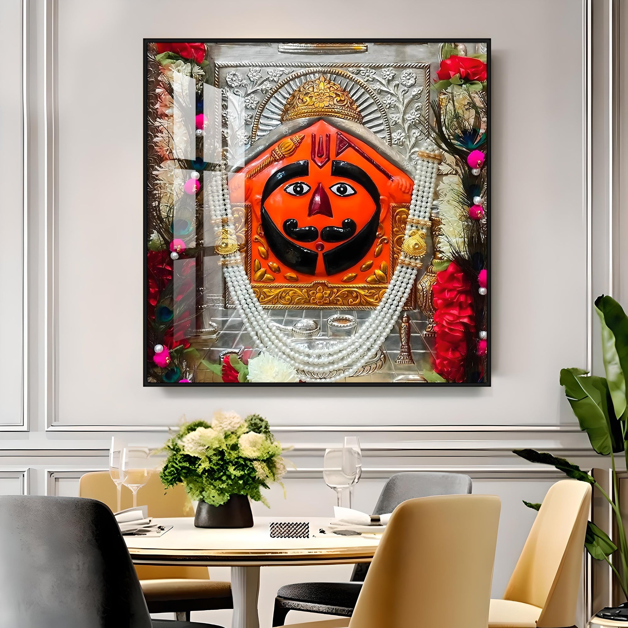 Salasar Balaji Maharaj Premium Acrylic Square Wall Art