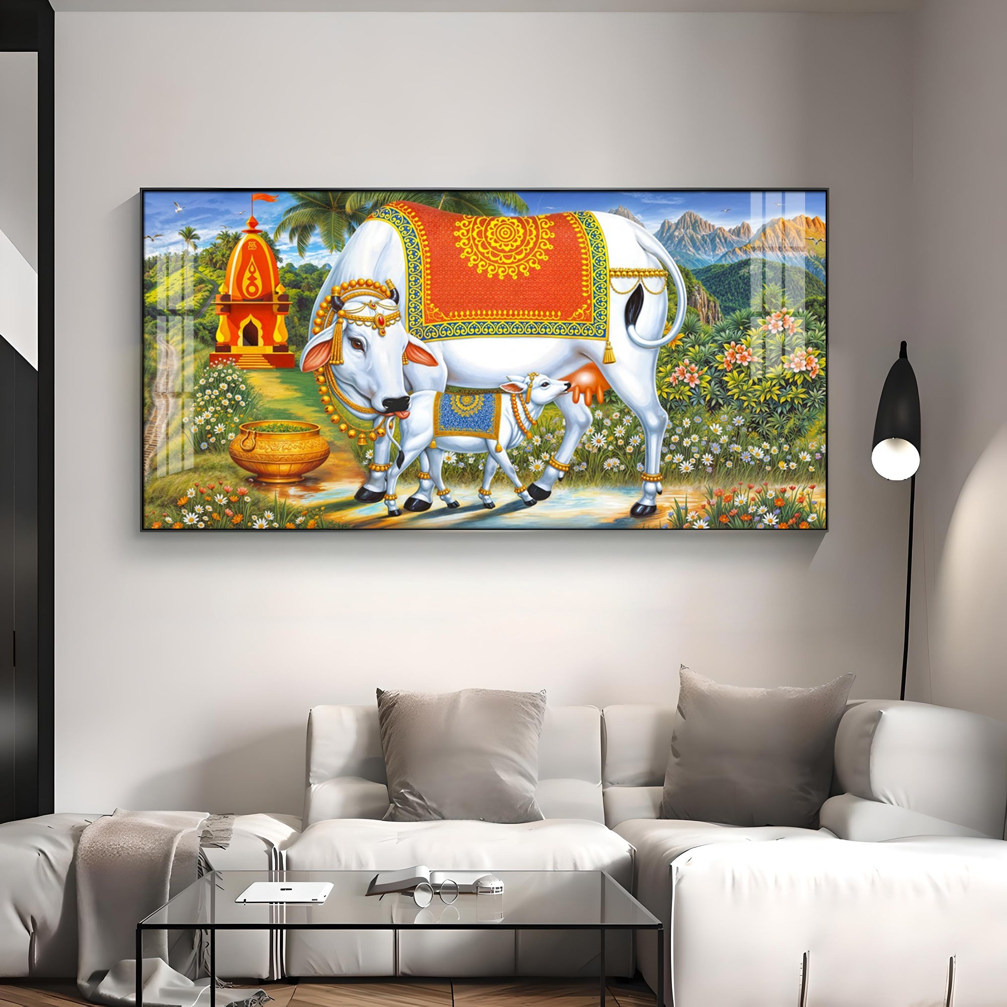 Cow-Calf Companions Premium Acrylic Horizontal Wall Art