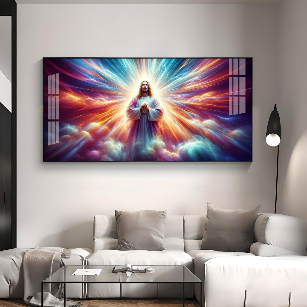 Jesus In Twilight Premium Acrylic Horizontal Wall Art