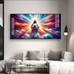 Jesus In Twilight Premium Acrylic Horizontal Wall Art