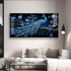 Surreal Peacock Scenery Premium Acrylic Horizontal Wall Art